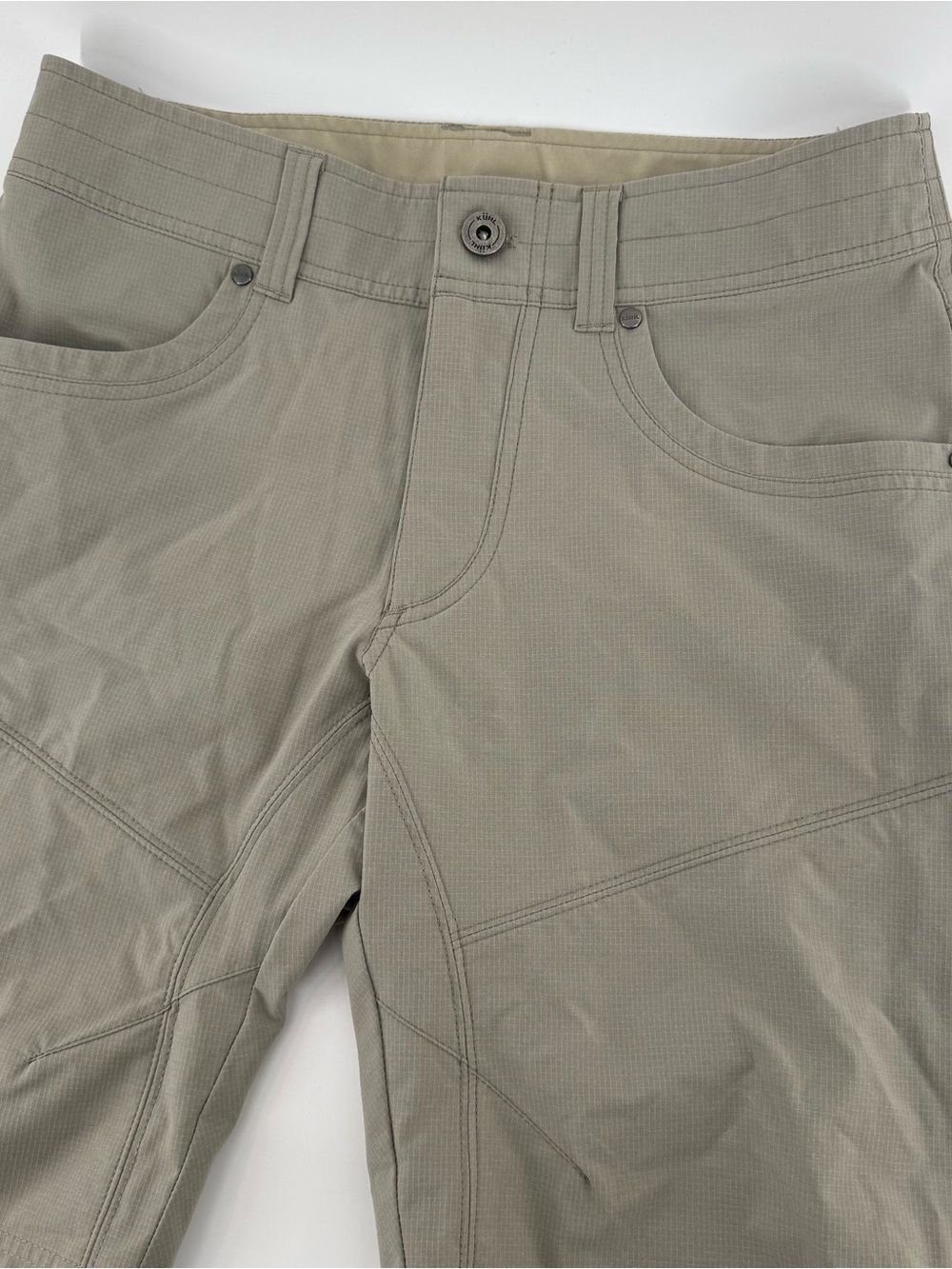 Kuhl Resistor Lite Chino Shorts Mens 30 Beige Stretch Gorpcore 32x9.5” Outdoor